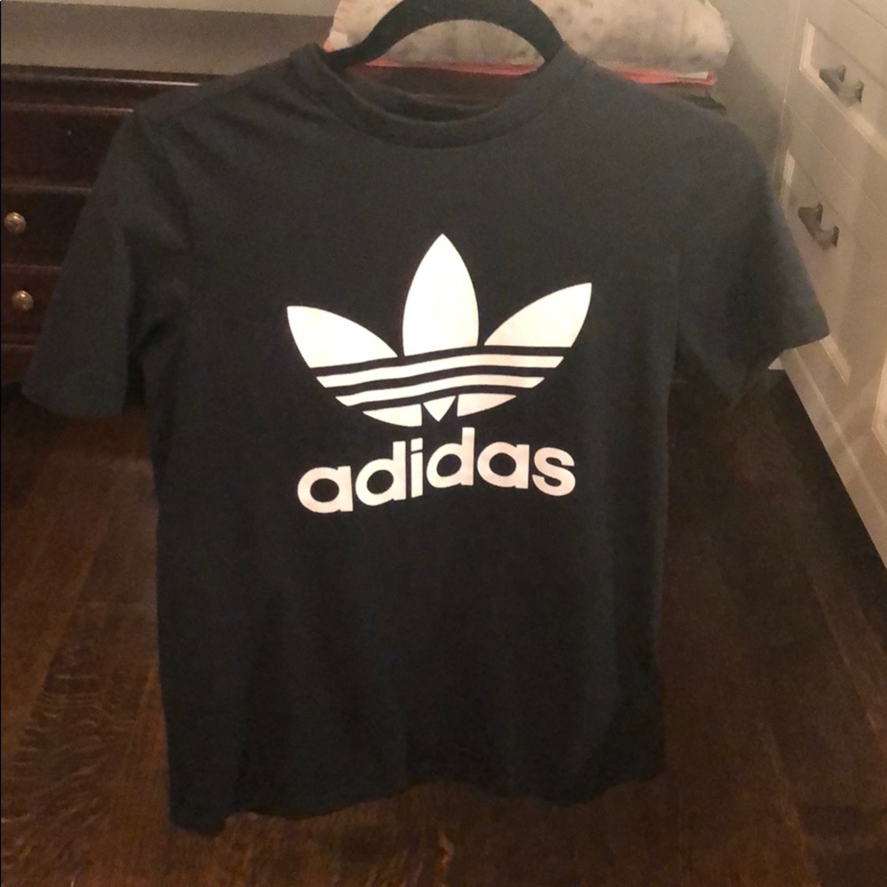 adidas black t-shirt - Picture 1 of 1